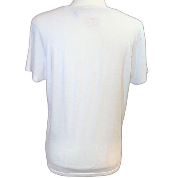 Guess | Eco Organic Cotton Blend White Fruit Graphic Print Easy Tee | Medium - Picture 5 of 12